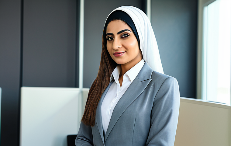 **

"A confident Arab businesswoman in a modern, well-lit office in Dubai, fully clothed in a stylish and modest business suit, appropriate attire, perfect anatomy, natural pose, safe for work, professional environment, high resolution, detailed."

**